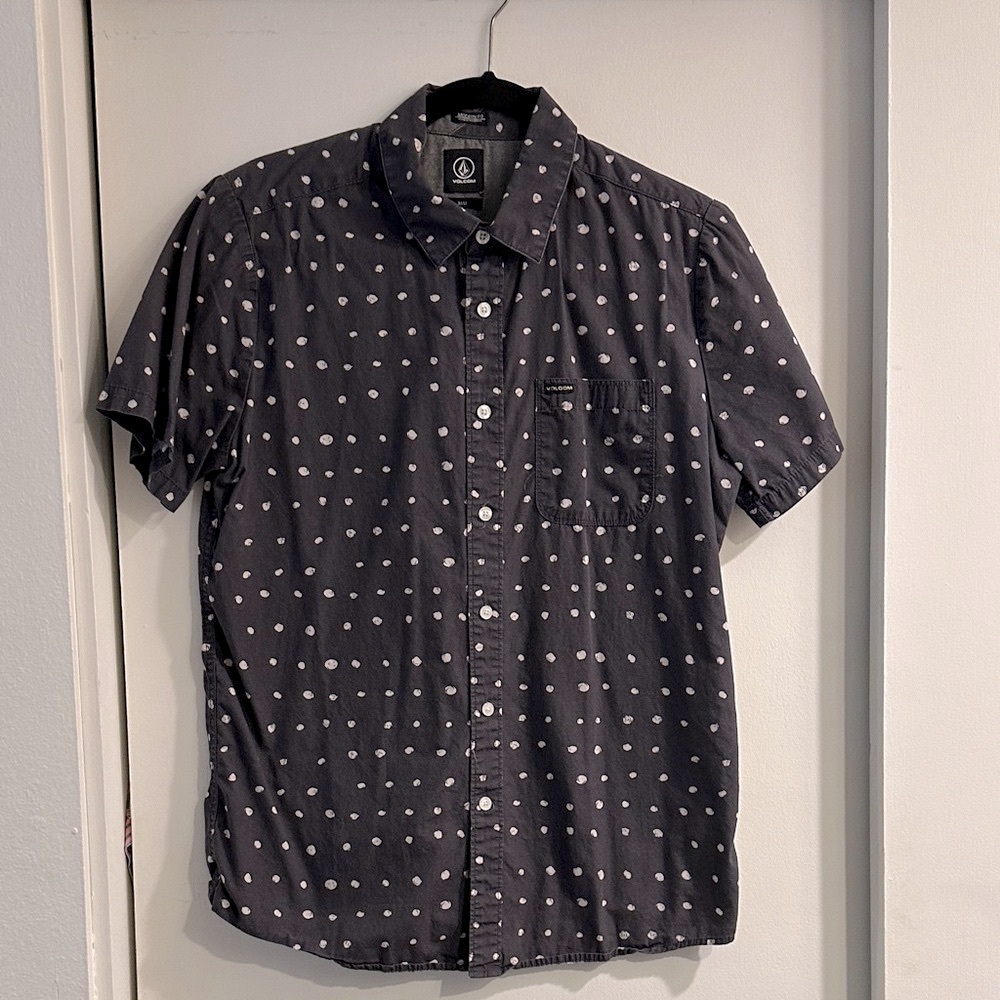 Abstract Dots Button Up Shirt - Picture 2 of 3